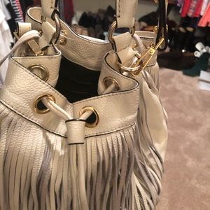 MILLY white fringe pocketbook!